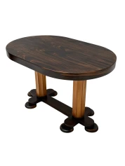 Art Deco Oval Center Table by Gebroeders Reens, 1930s